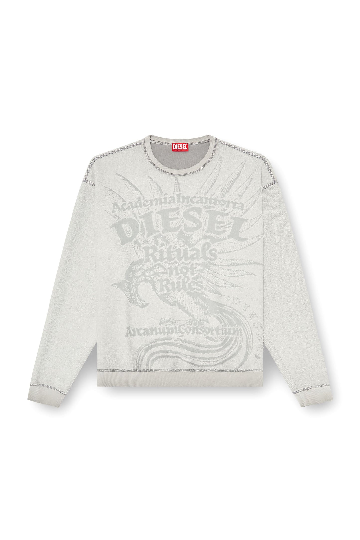 Sweatshirt with dévoré print
