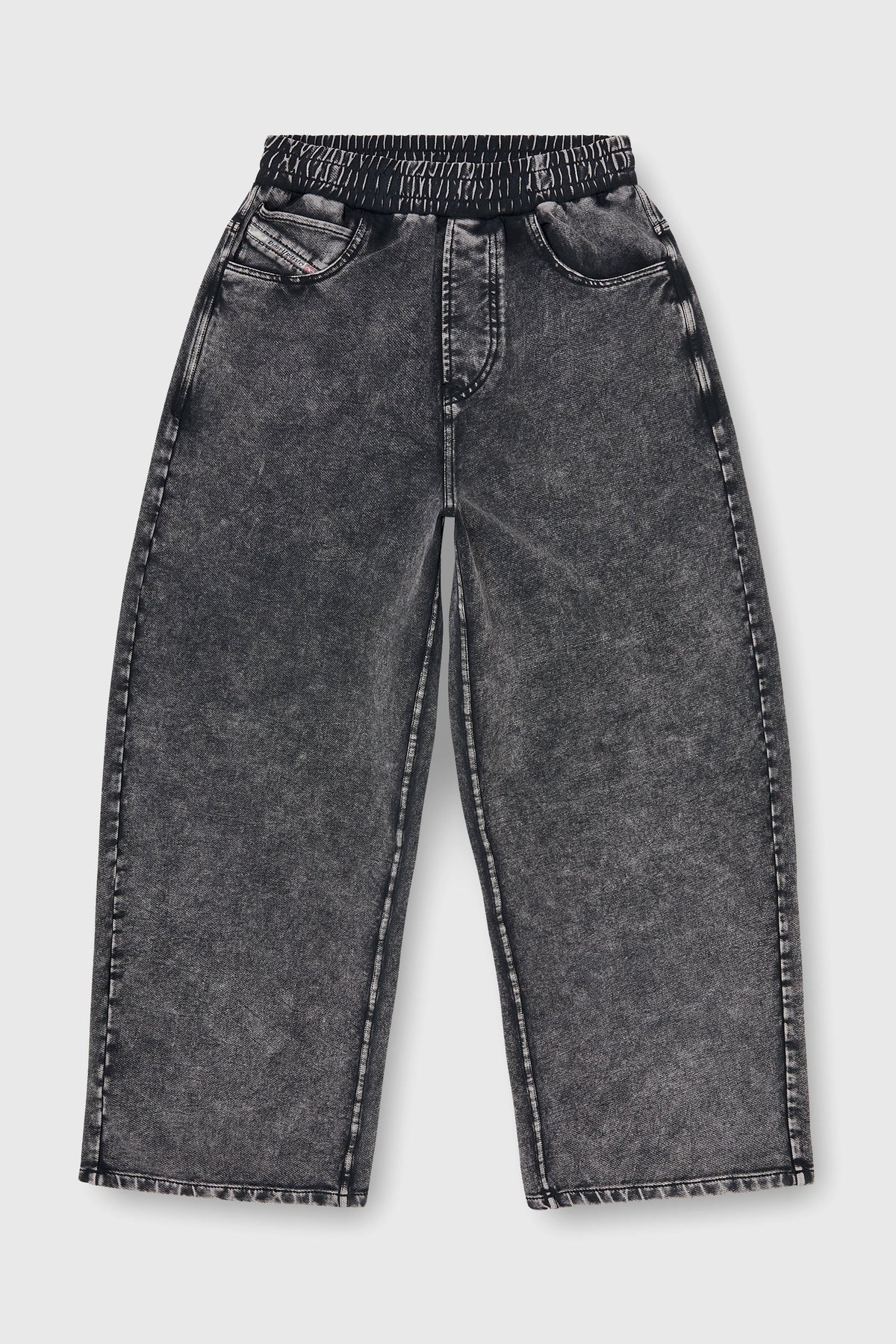 Sweatpants with denim effect