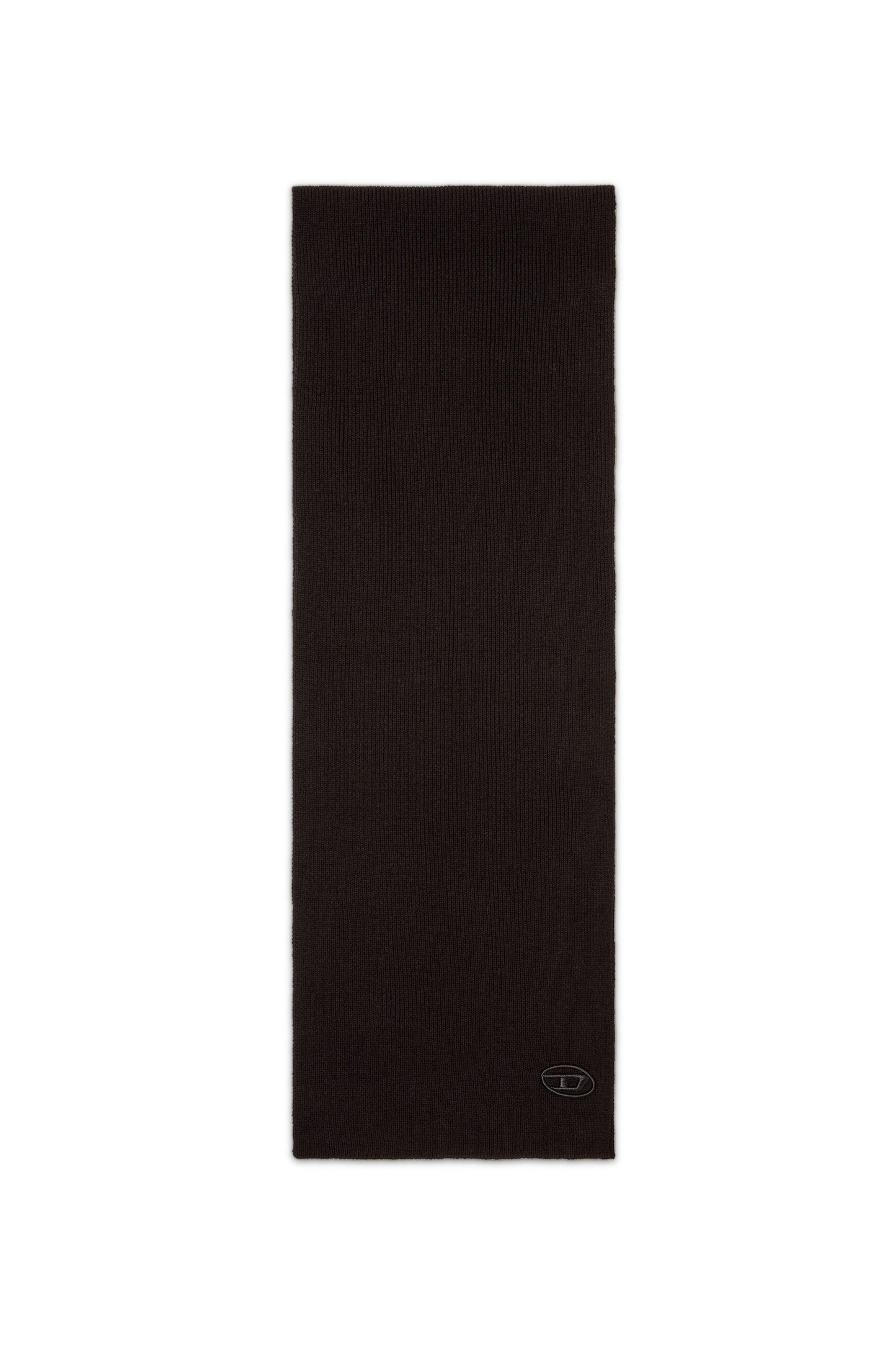 Ribbed wool-blend scarf