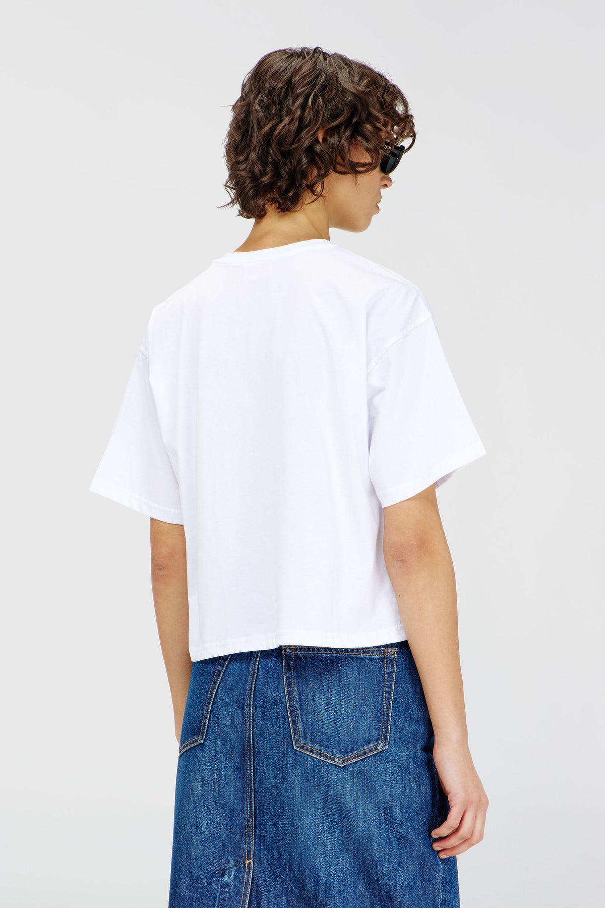 Boxy T-shirt with cut-out Oval D logo
