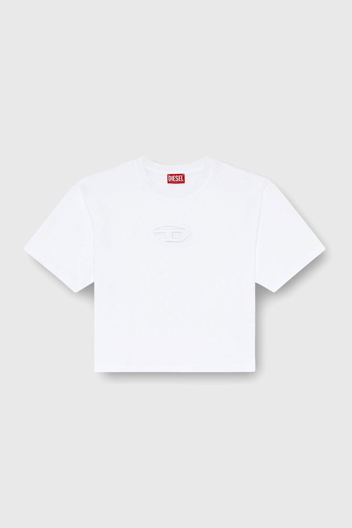 Boxy T-shirt with cut-out Oval D logo