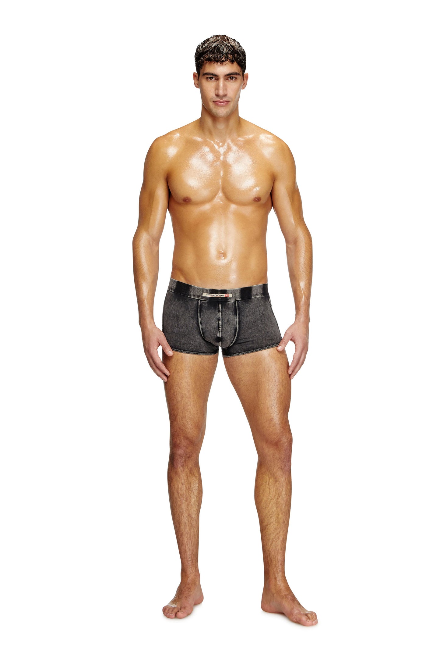 Denim-effect boxer briefs