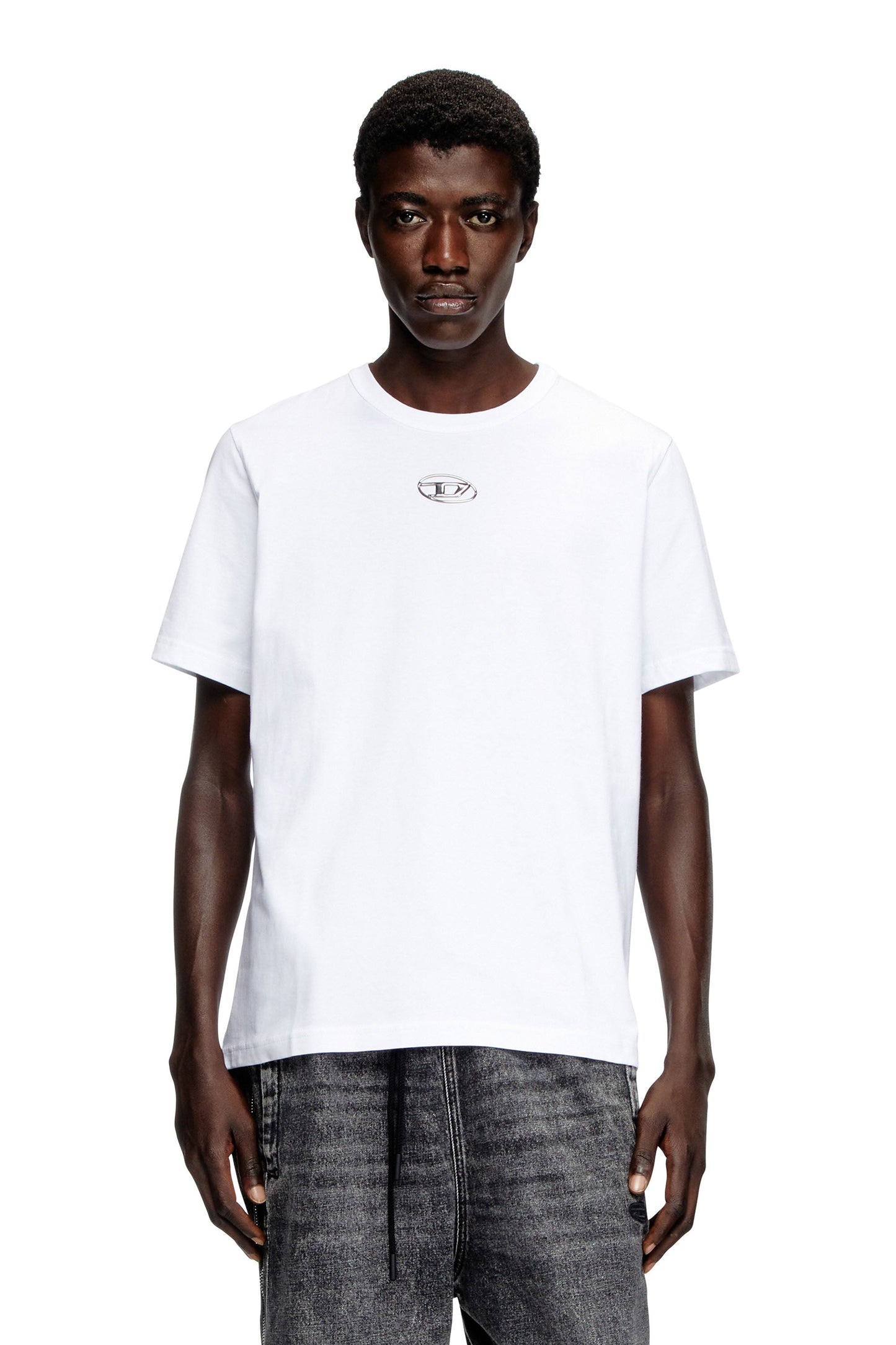 T-shirt with metallic Oval D