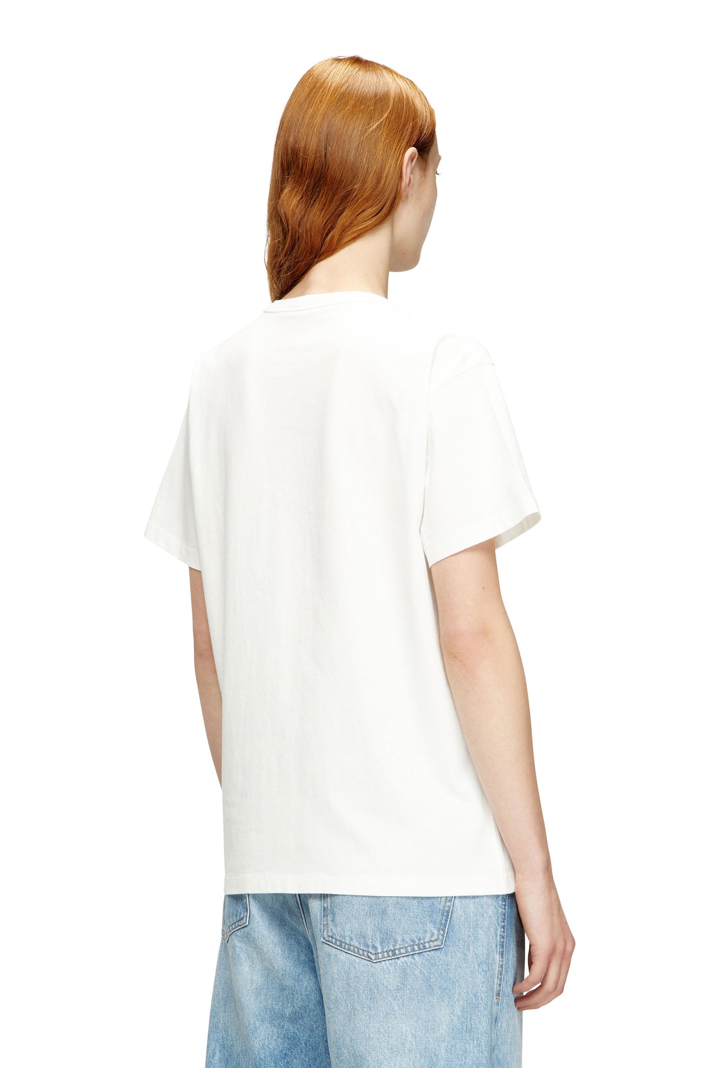 Cotton T-shirt with metallic Oval D