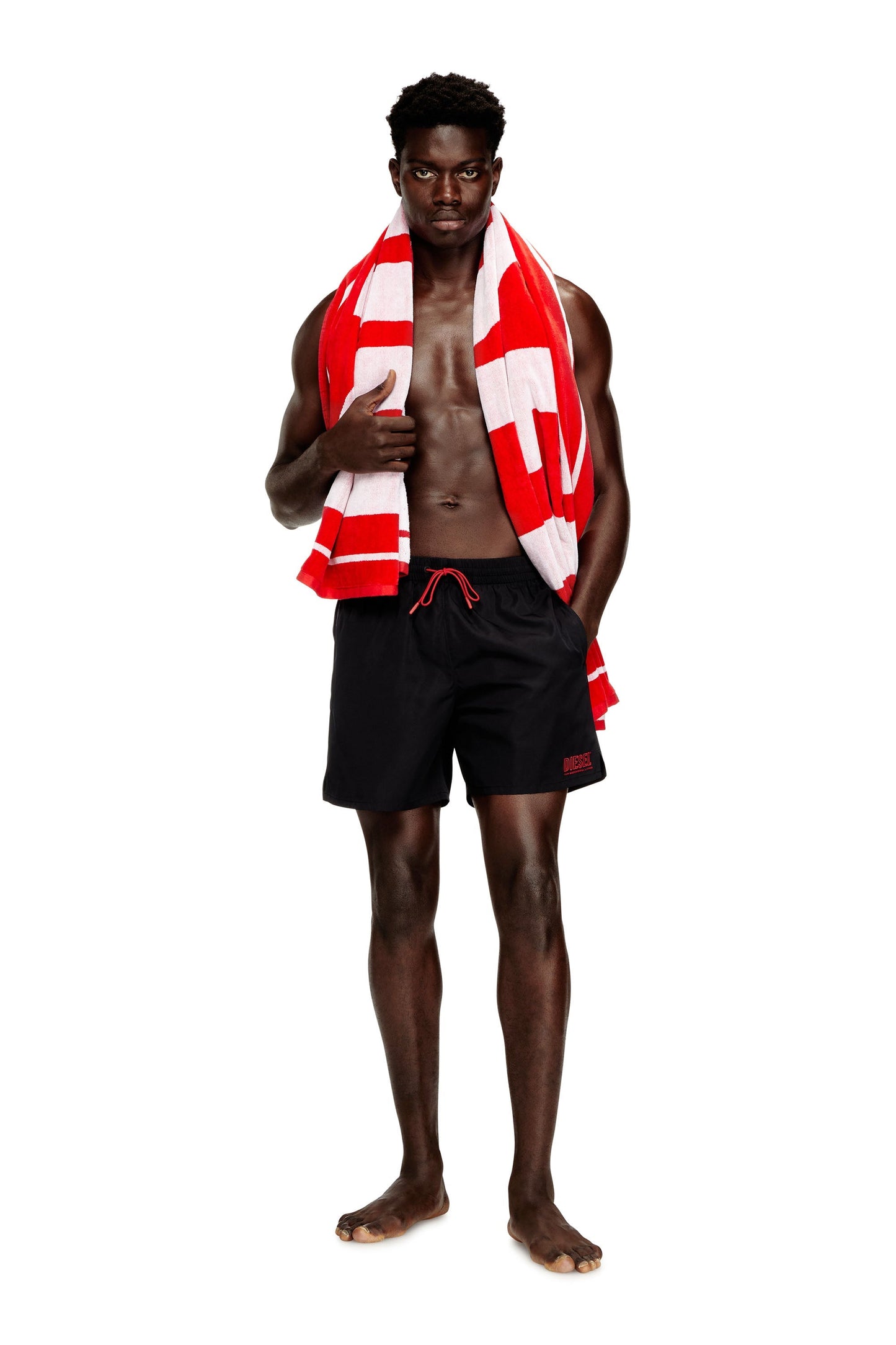Swim shorts with zip pocket