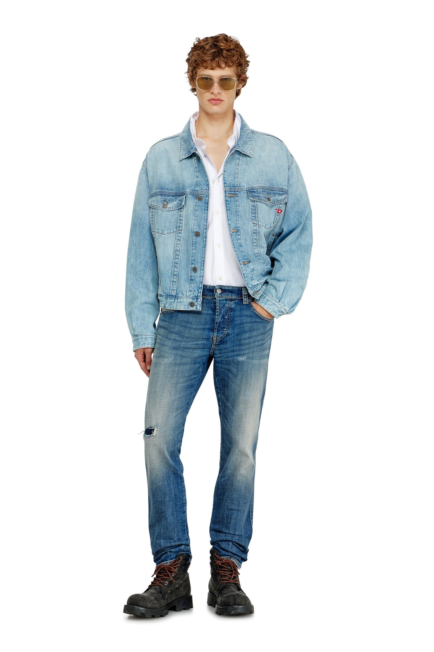 Trucker jacket in denim