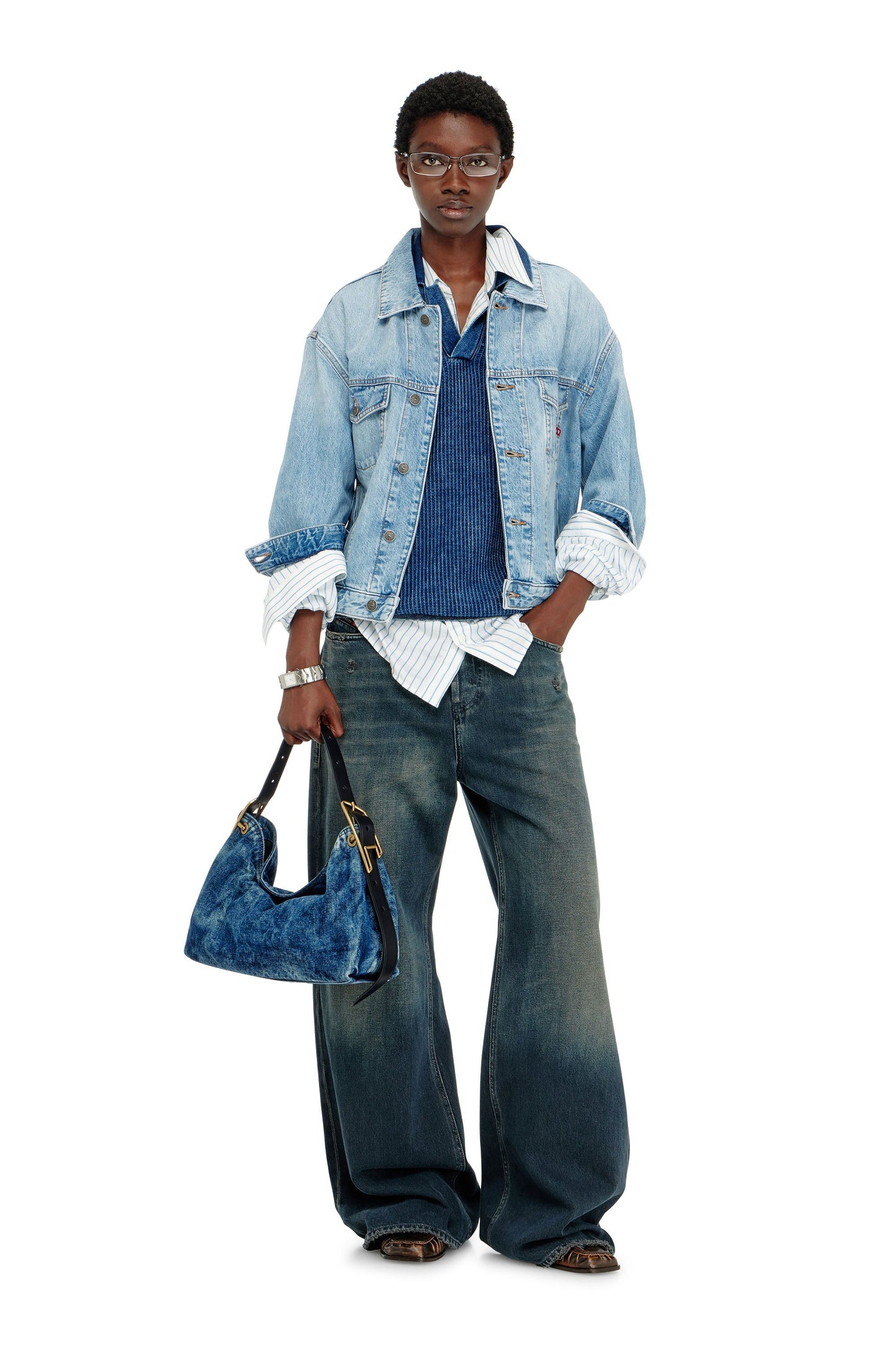 Trucker jacket in denim