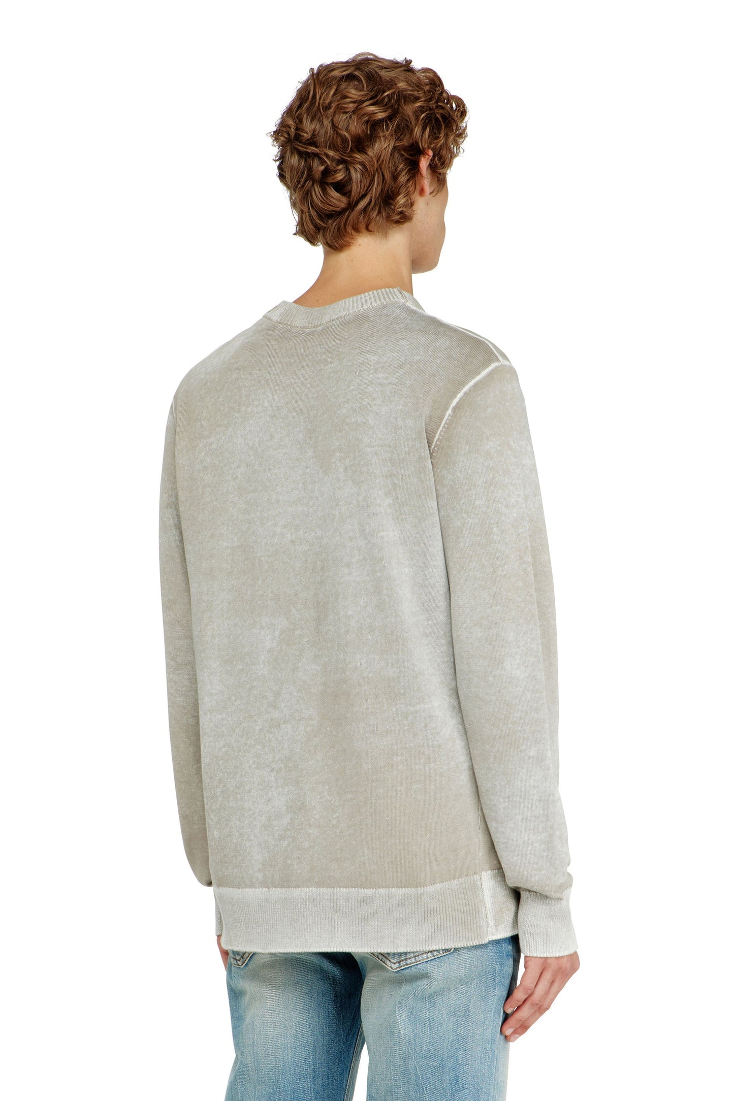 Jumper with faded reverse print