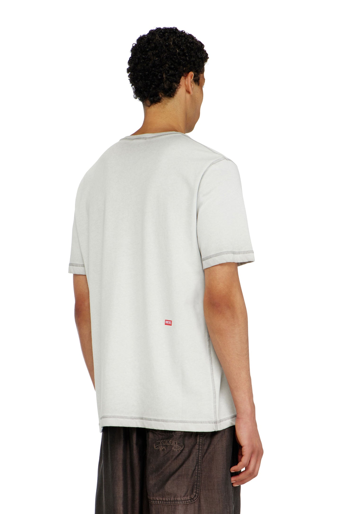 Jersey T-shirt with embossed graphic