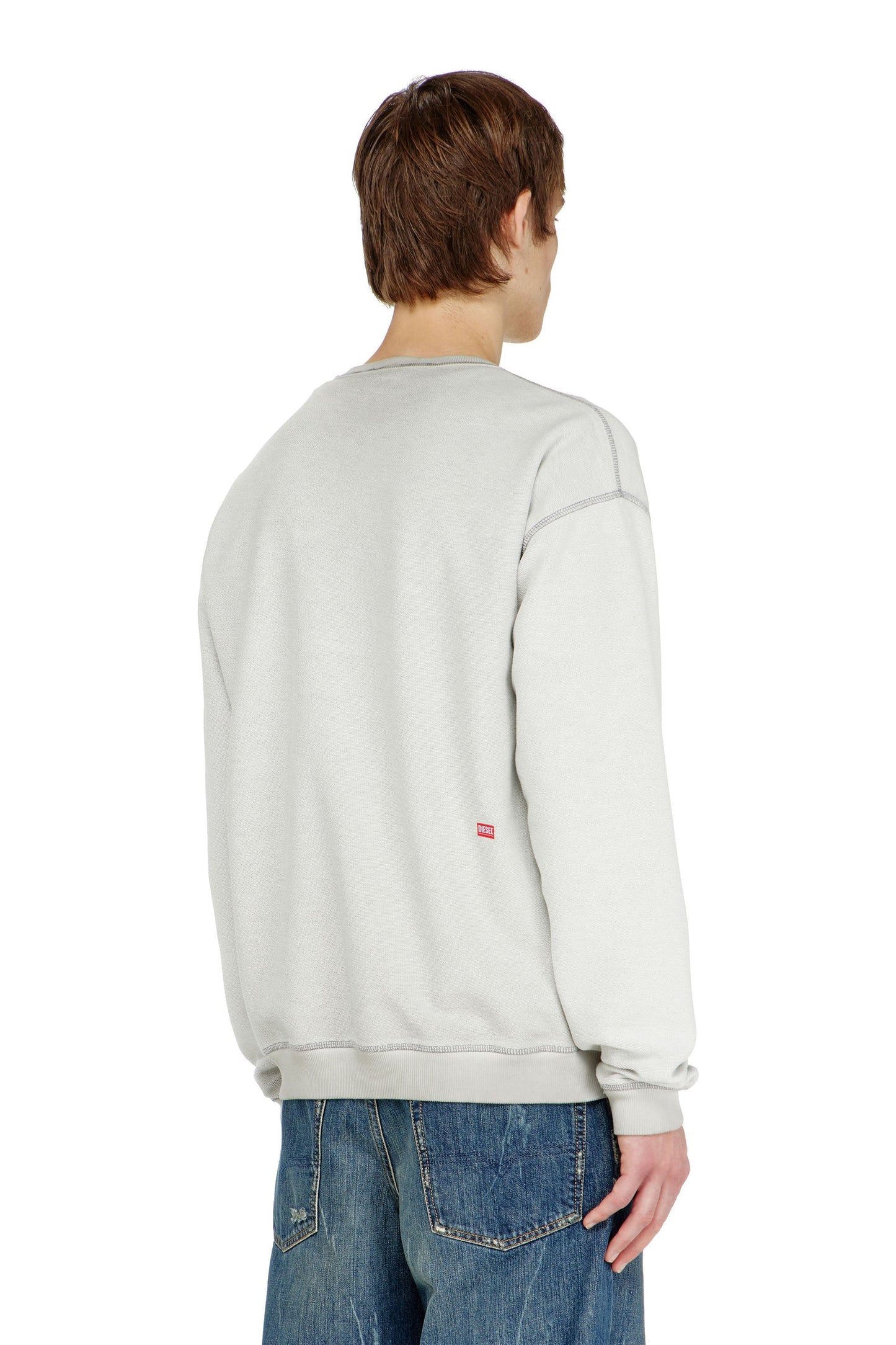 Sweatshirt with dévoré print