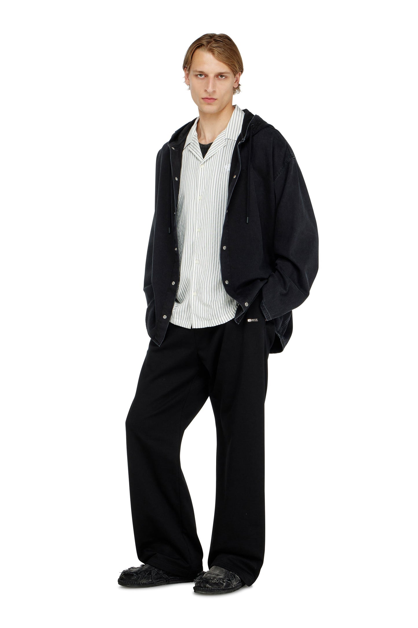 Sweatpants in mercerised cotton