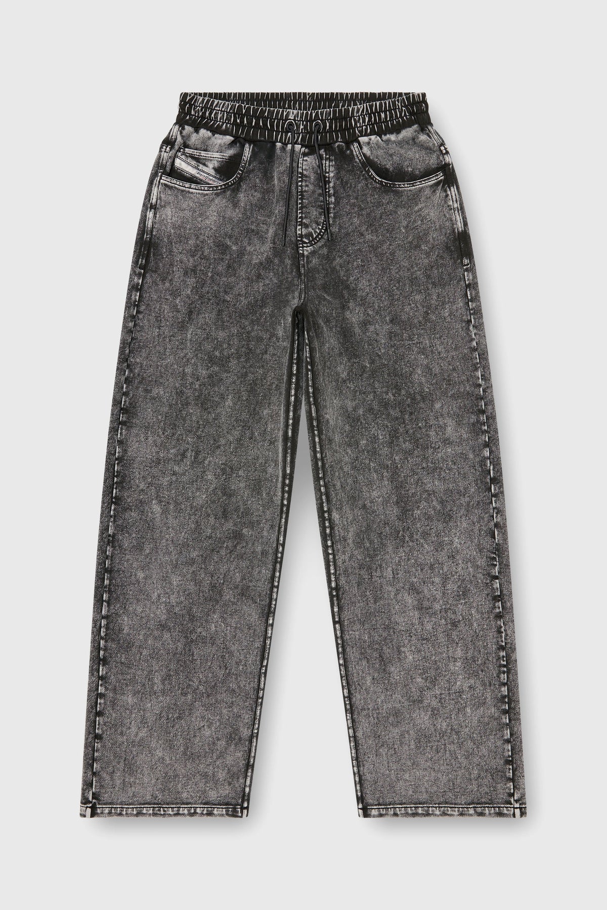 Sweatpants with denim effect
