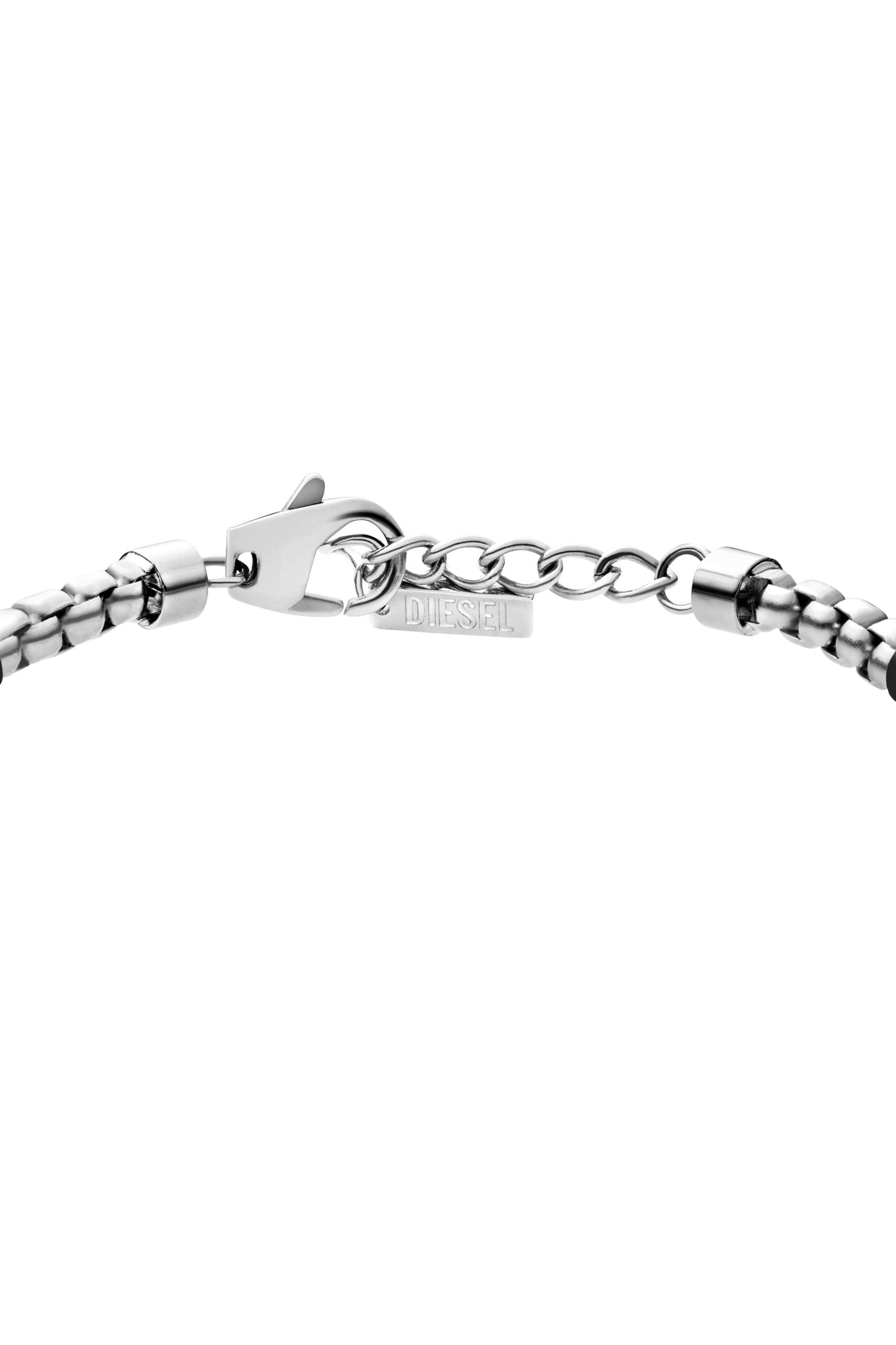 Two-tone stainless steel chain bracelet