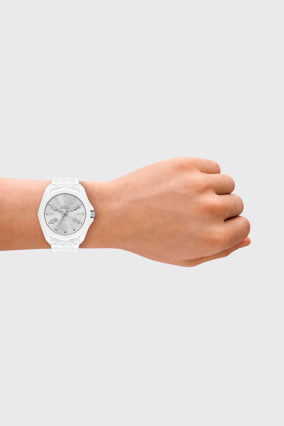 Stinger white silicone watch