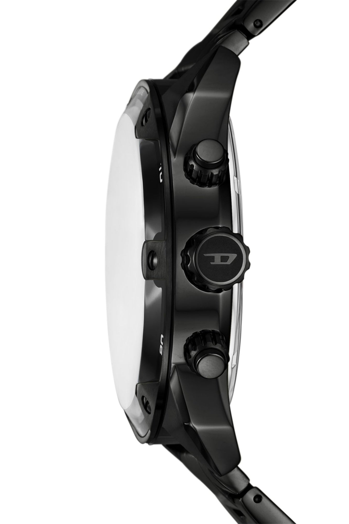 Spiked black stainless steel watch