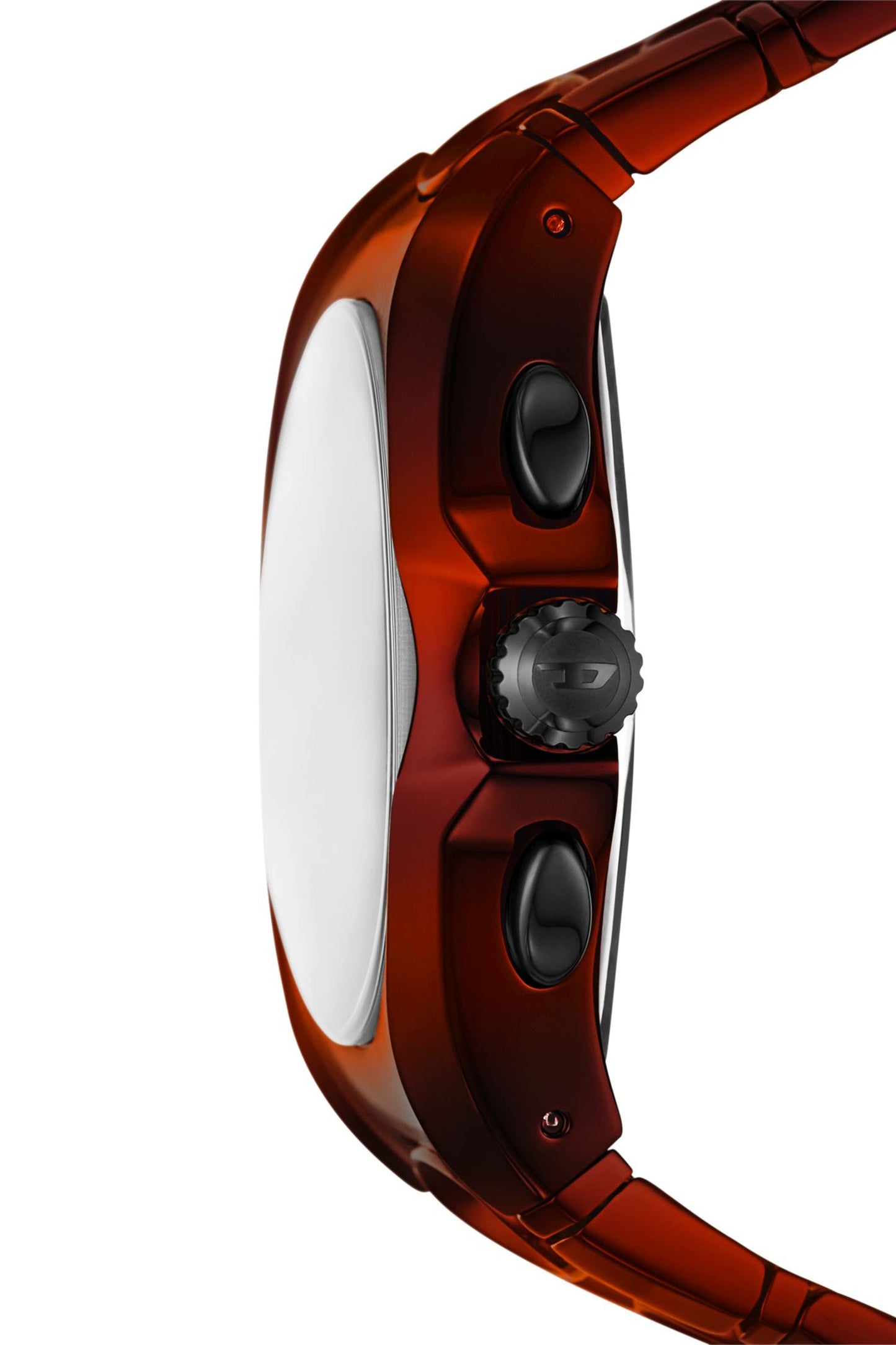 D-Curve red stainless steel watch