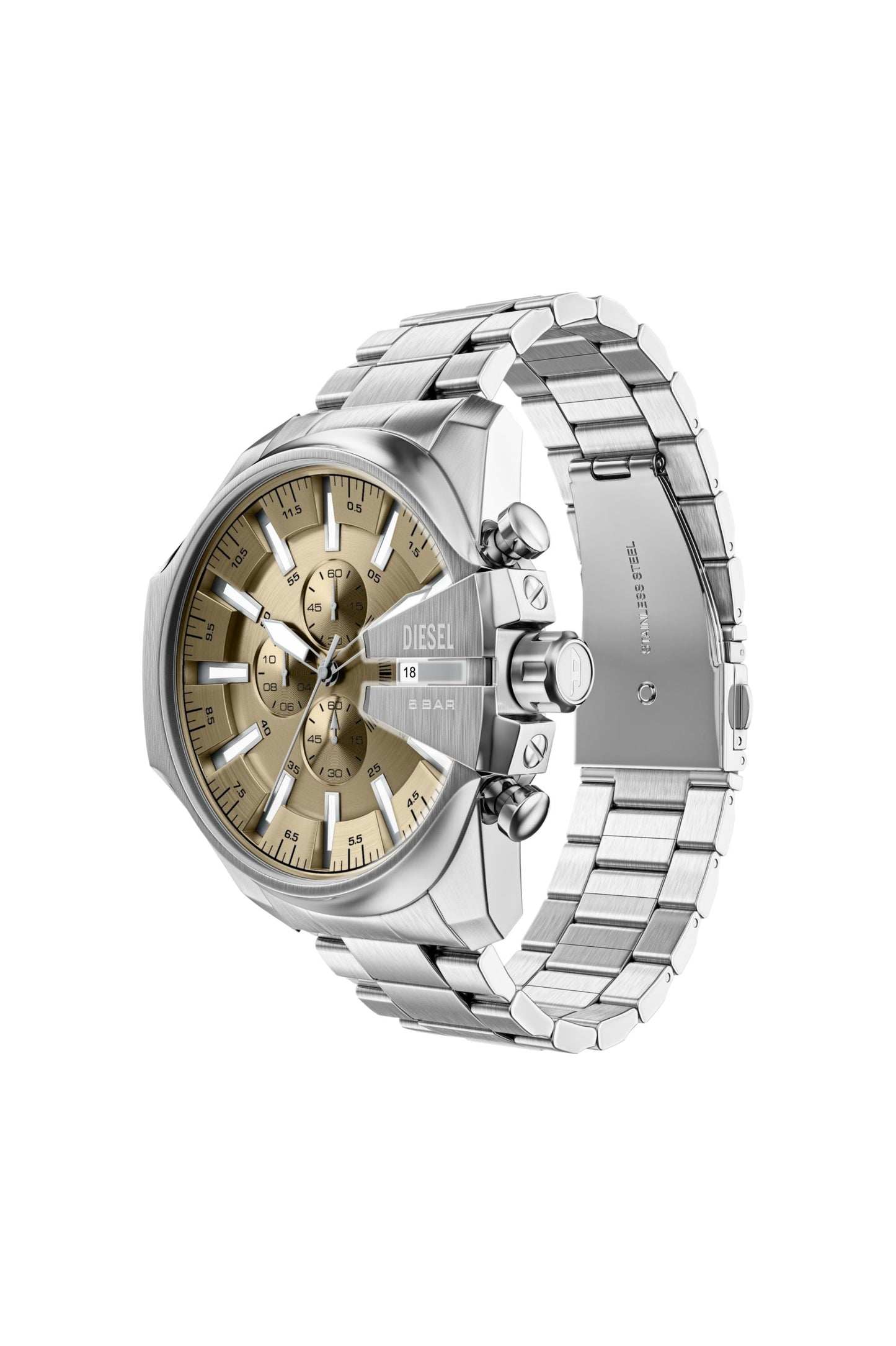 Mega Chief Slim Chronograph Stainless Steel Watch