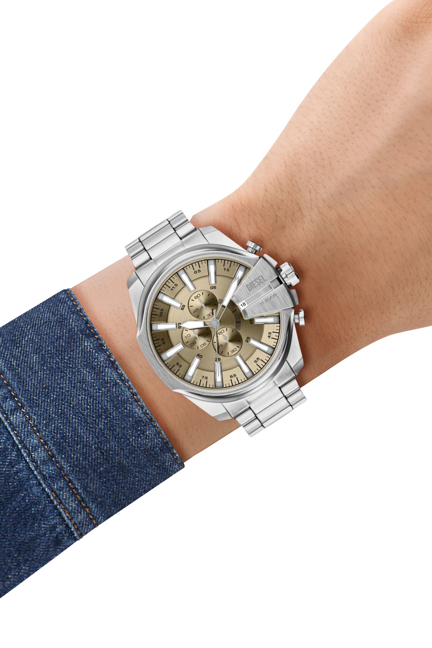 Mega Chief Slim Chronograph Stainless Steel Watch