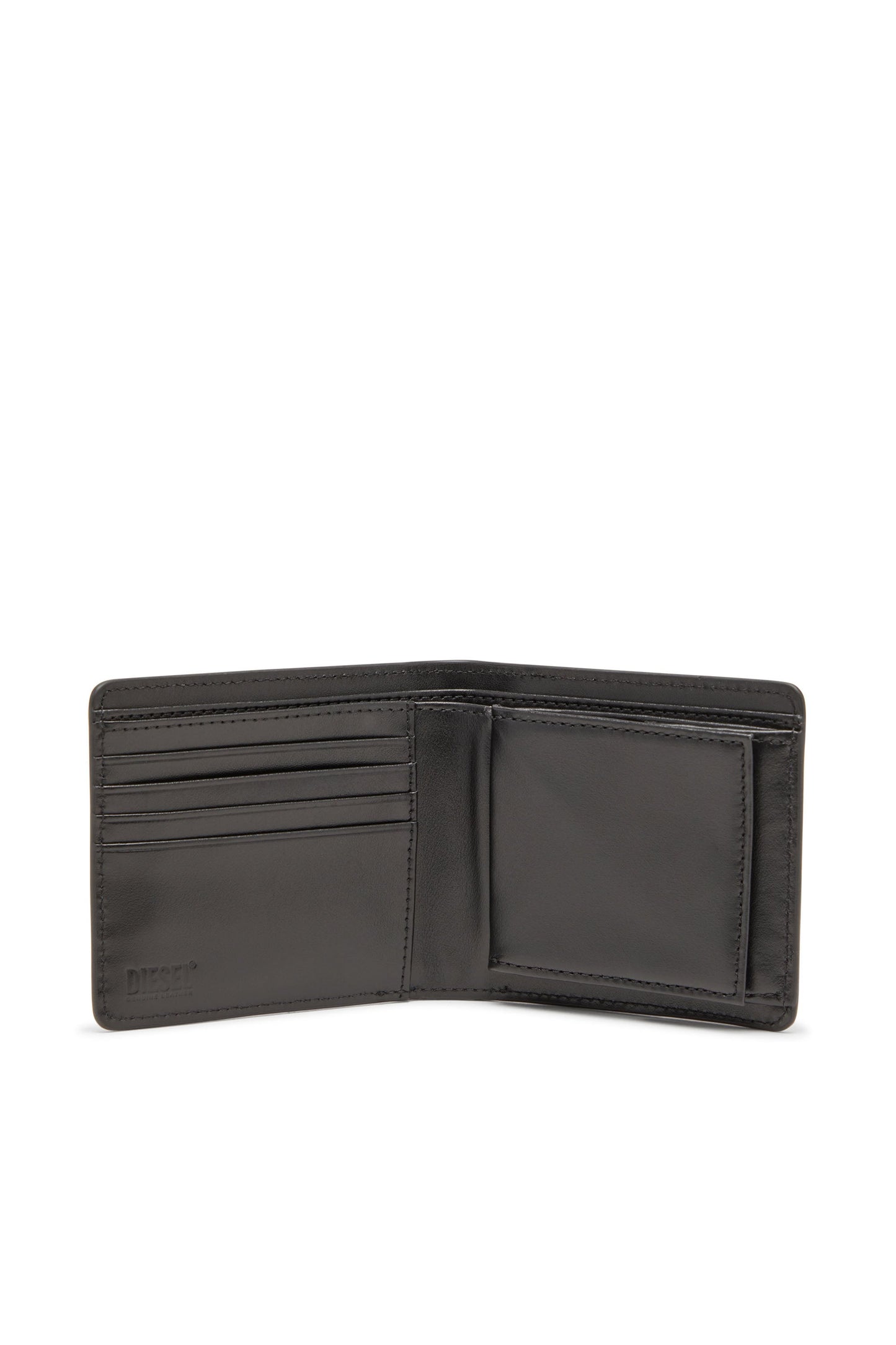 Bi-fold wallet in leather