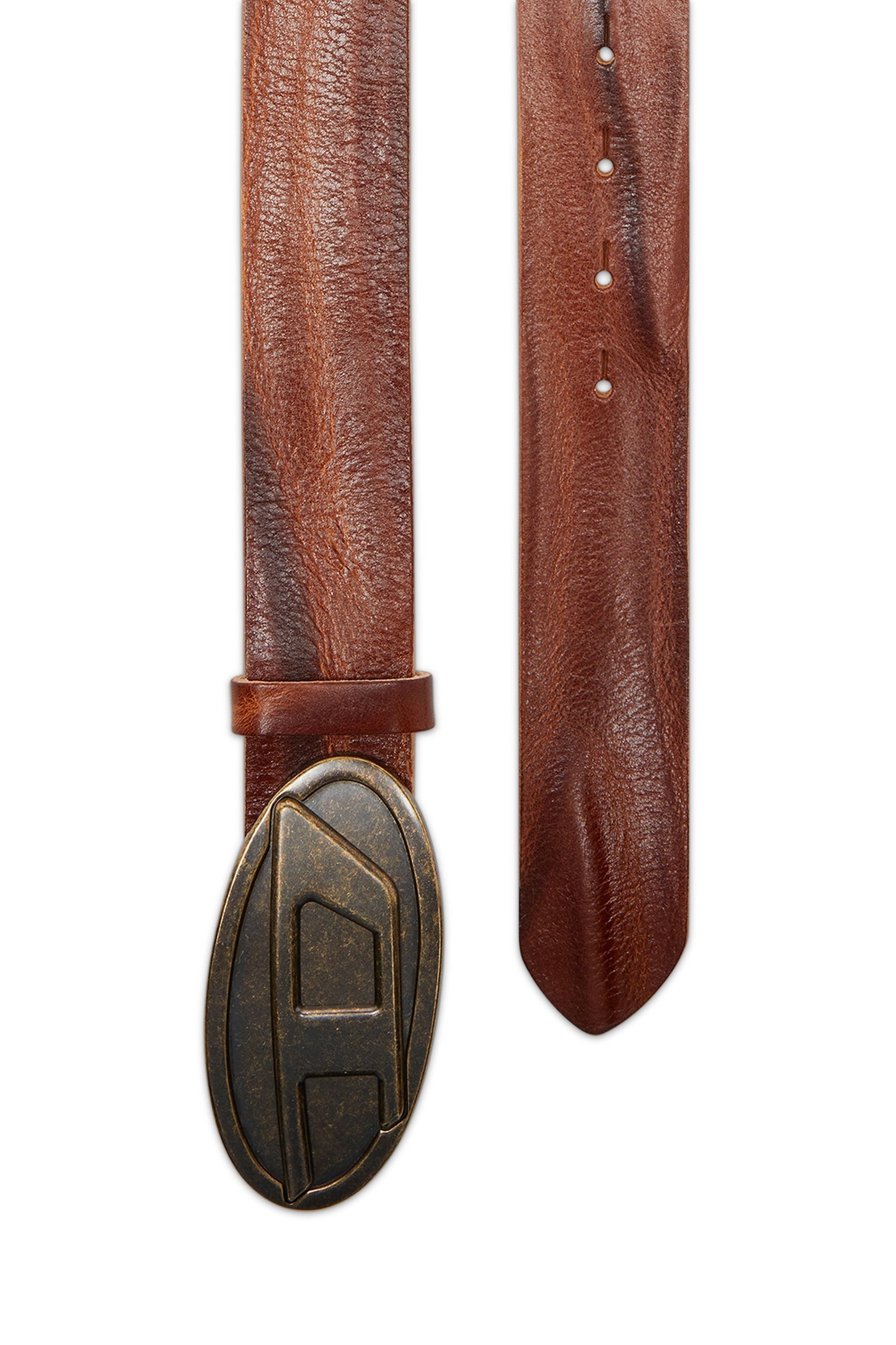 4cm belt in waxed leather