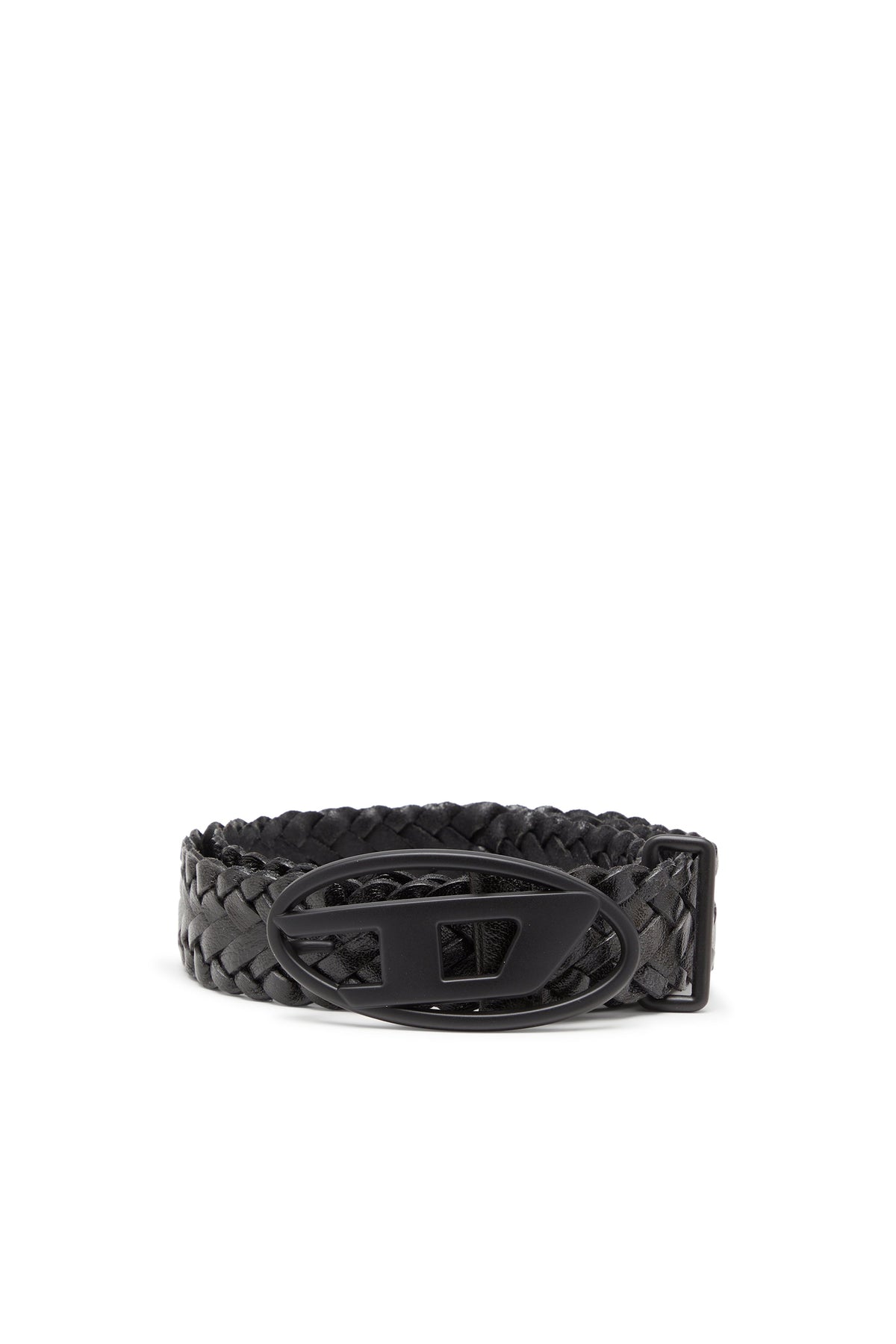 4 cm braided leather belt