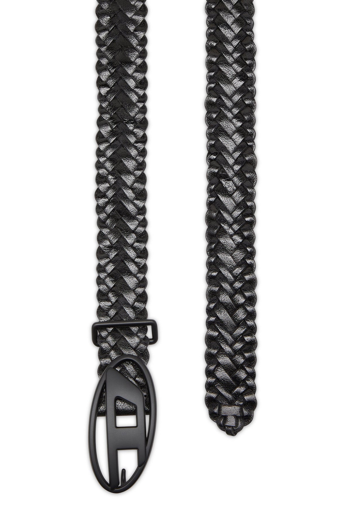 4 cm braided leather belt