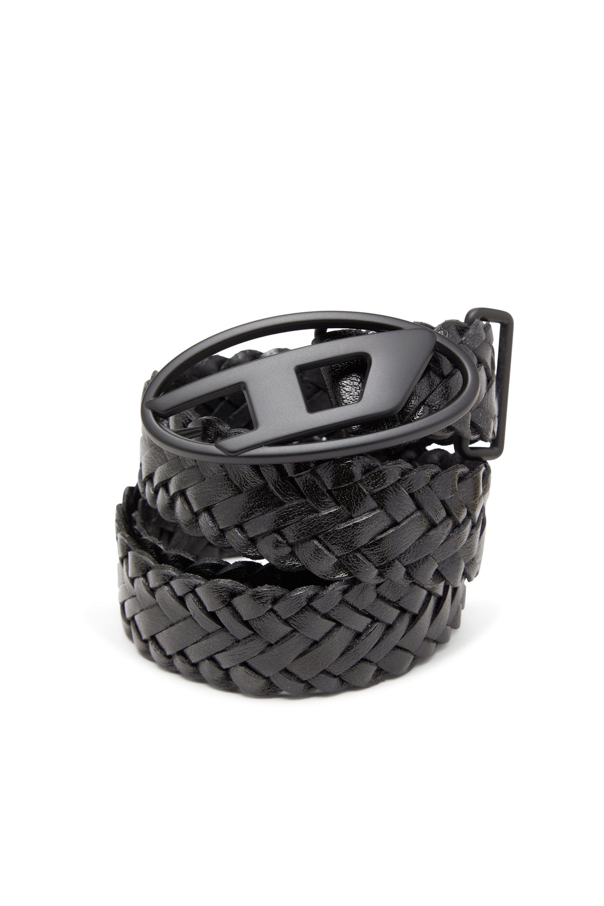 4 cm braided leather belt