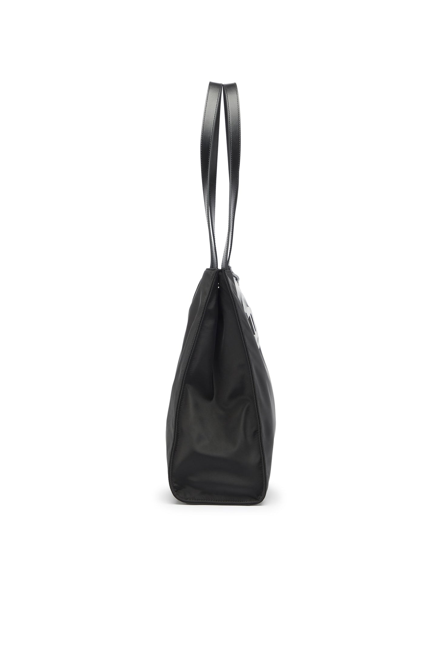1DR - Shopping bag in nylon with leather flap