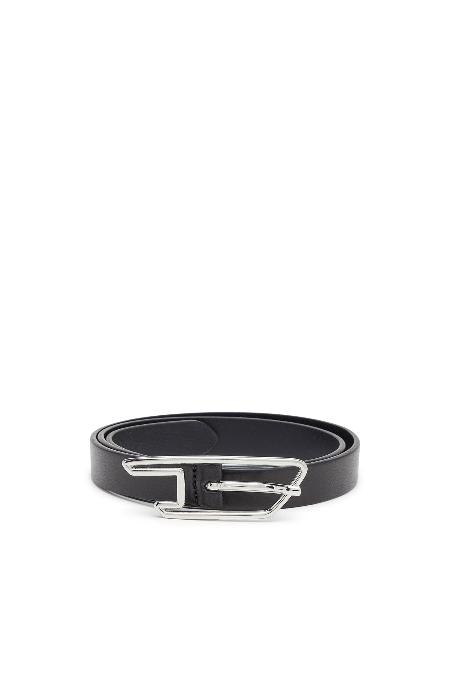 2cm belt in pull-up leather with D buckle