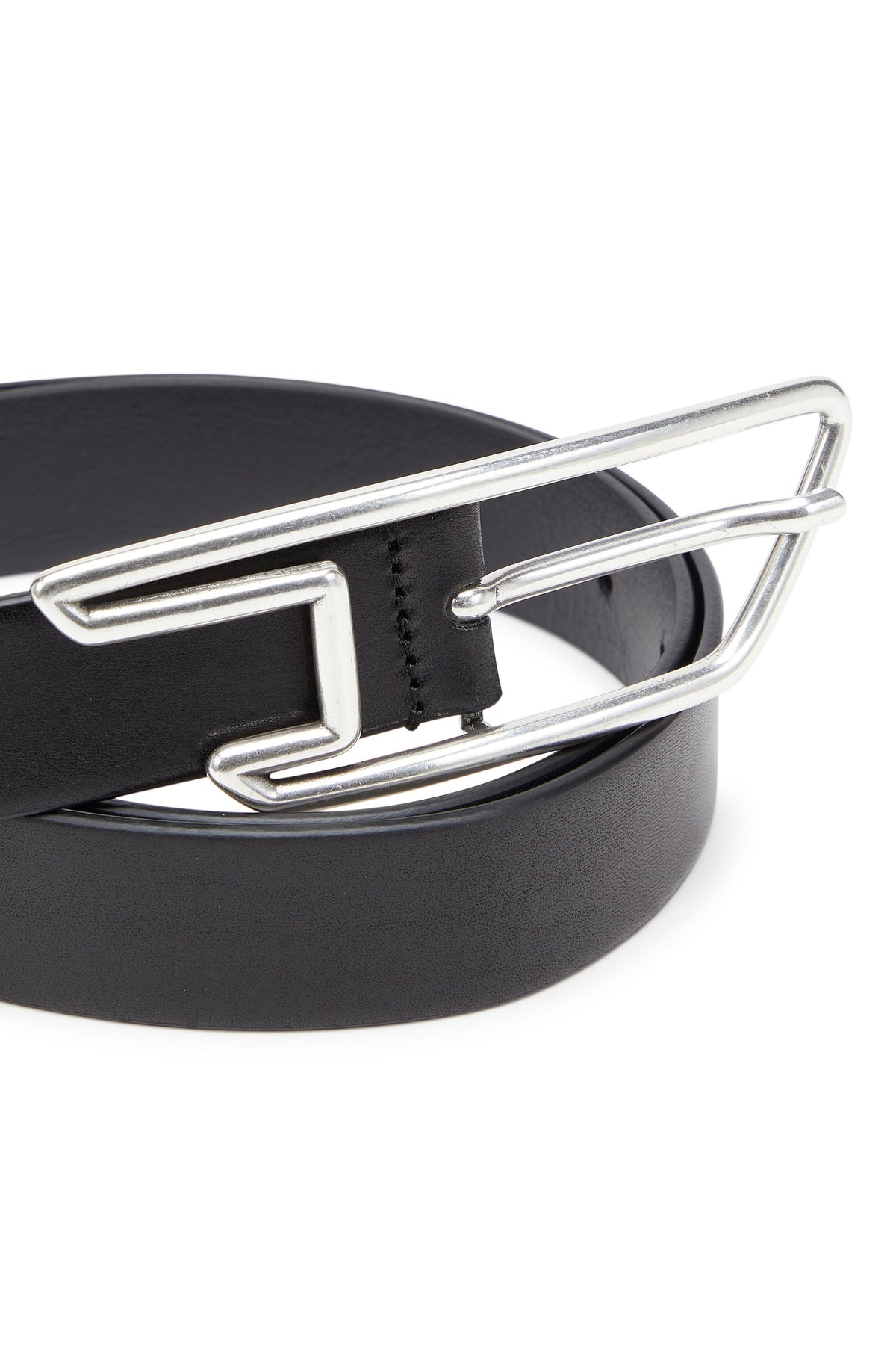 3cm leather belt with D-logo buckle