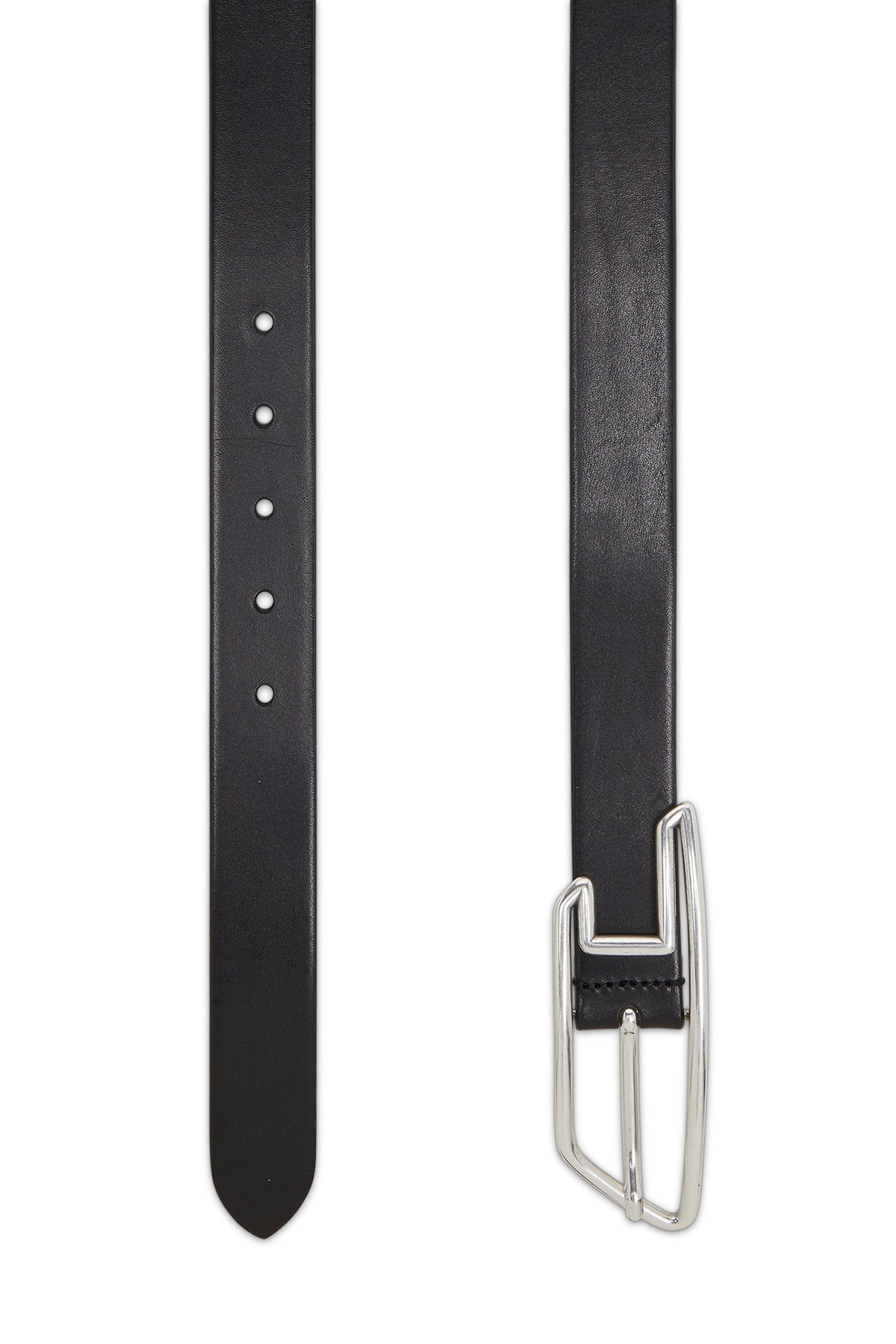 3cm leather belt with D-logo buckle