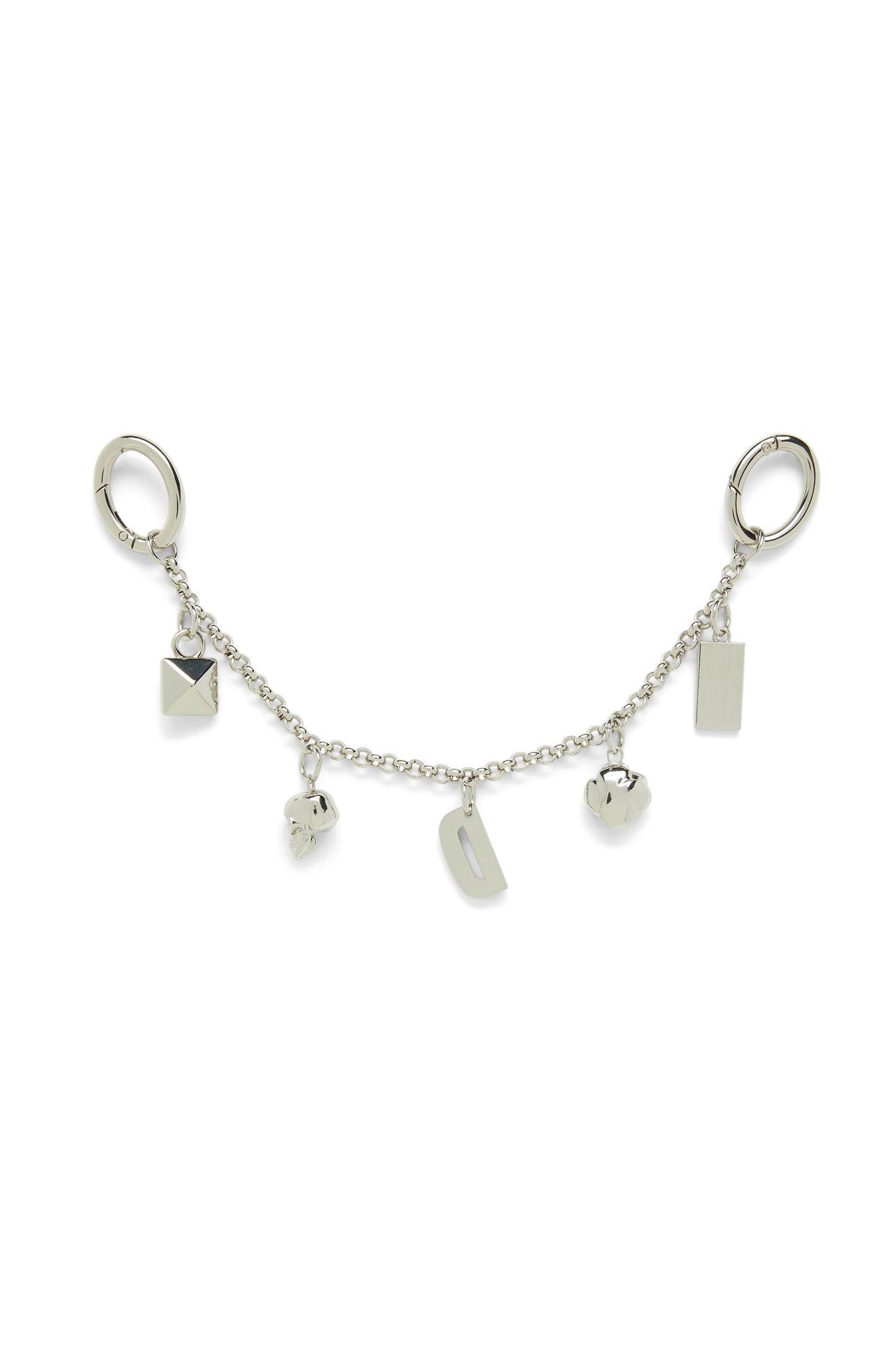 Metal chain charm with iconic pendants