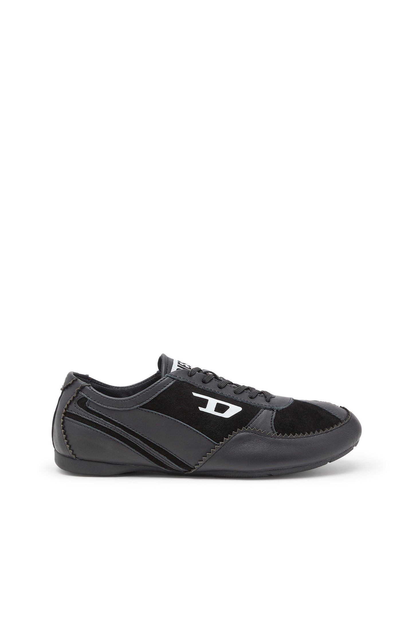 D-Mile-Flat sneakers in leather and suede