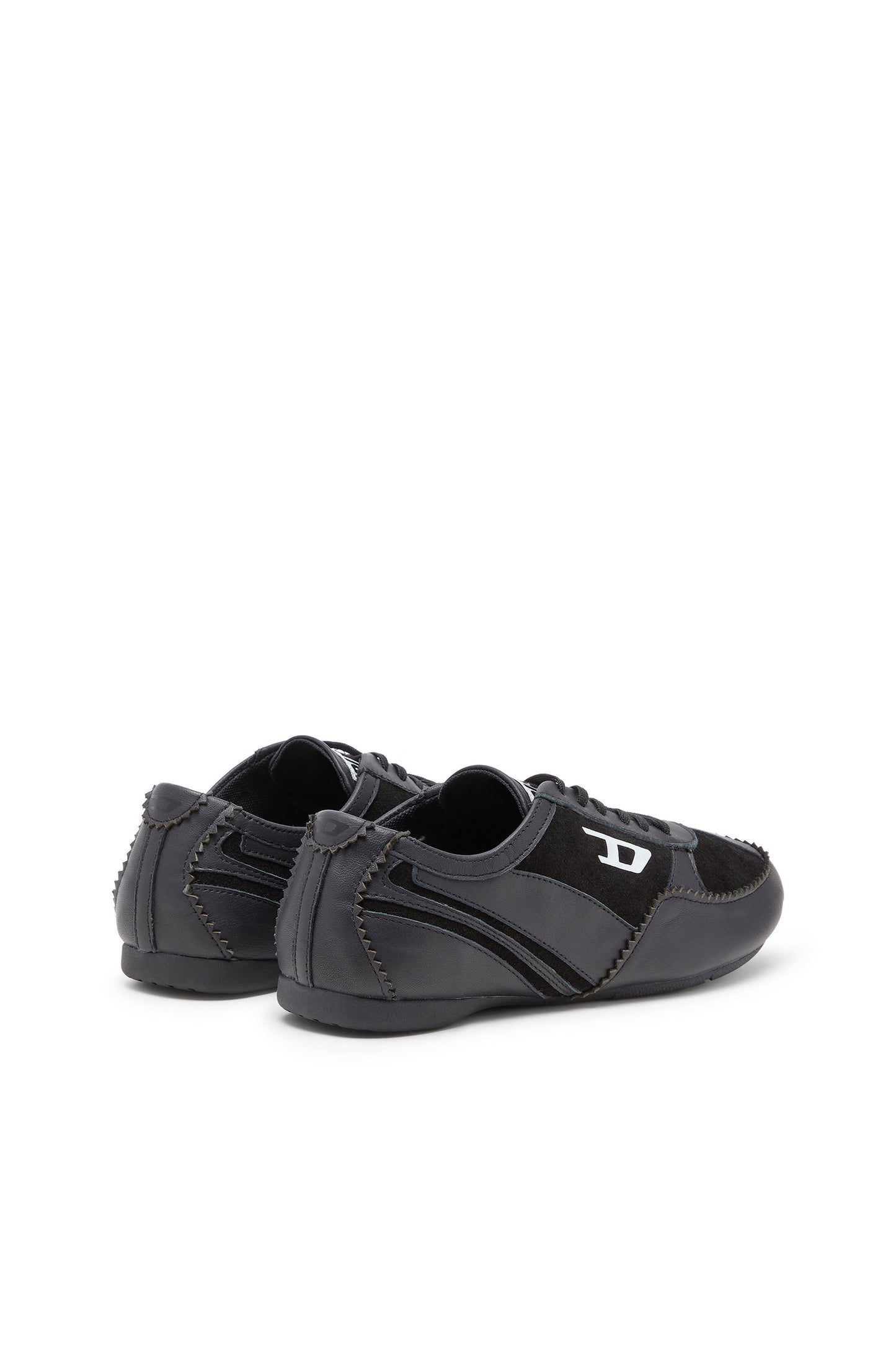 D-Mile-Flat sneakers in leather and suede