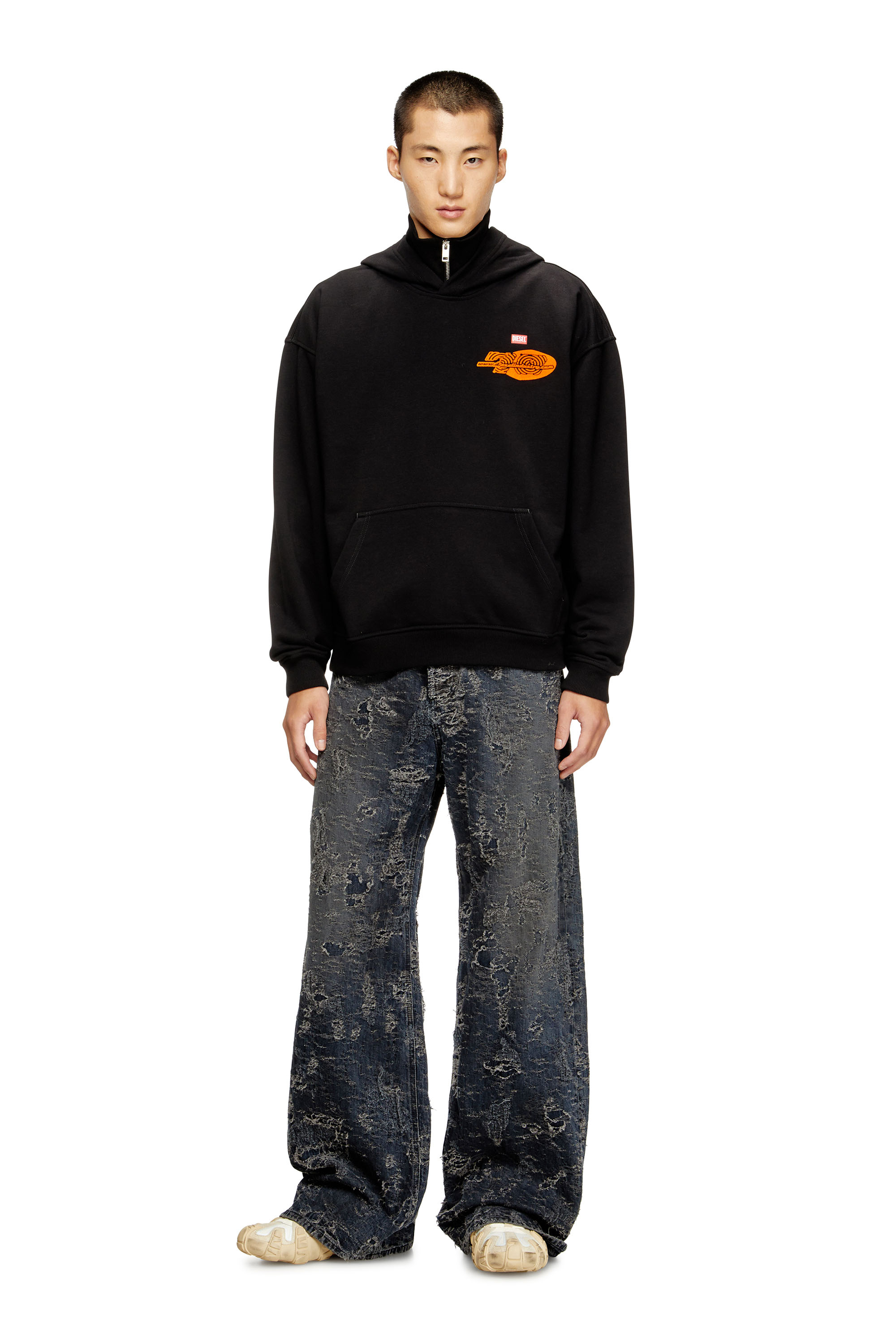 

Cotton hoodie with back print